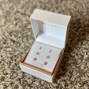 Primrose Rose Gold Earrings Set